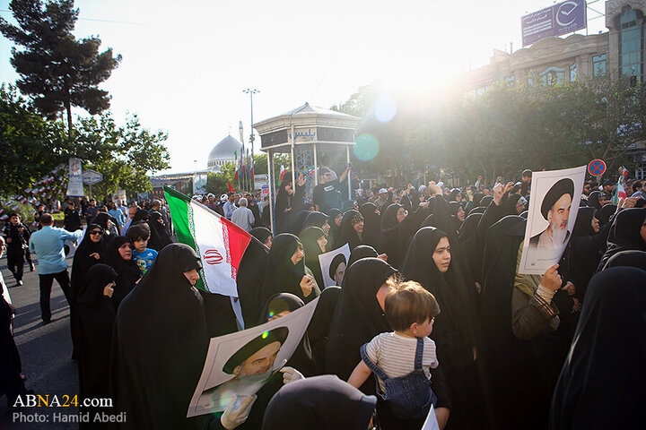 Photos: Funeral ceremony of 8 Iranian martyrs in Zionist regime attacks held in Qom