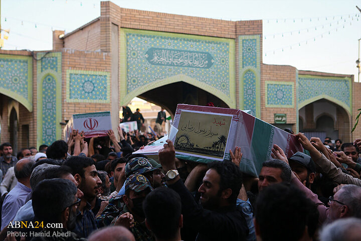 Photos: Funeral ceremony of 8 Iranian martyrs in Zionist regime attacks held in Qom