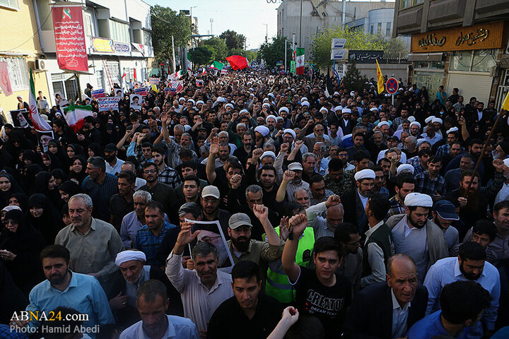 Photos: Funeral ceremony of 8 Iranian martyrs in Zionist regime attacks held in Qom