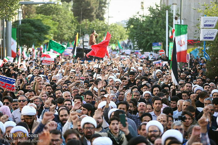Photos: Funeral ceremony of 8 Iranian martyrs in Zionist regime attacks held in Qom