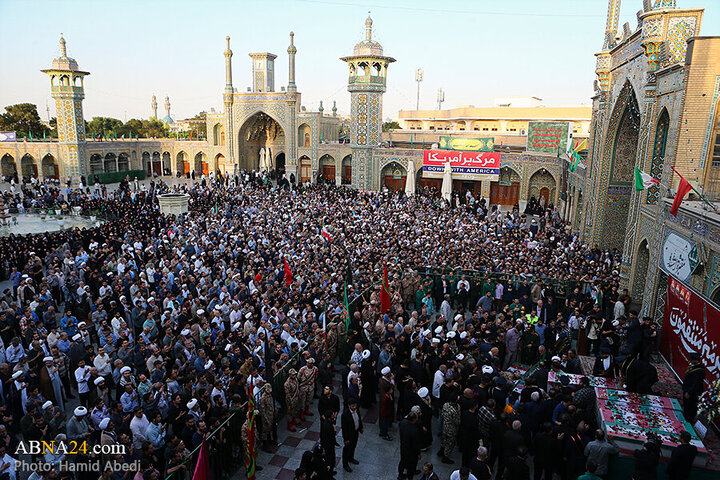 Photos: Funeral ceremony of 8 Iranian martyrs in Zionist regime attacks held in Qom