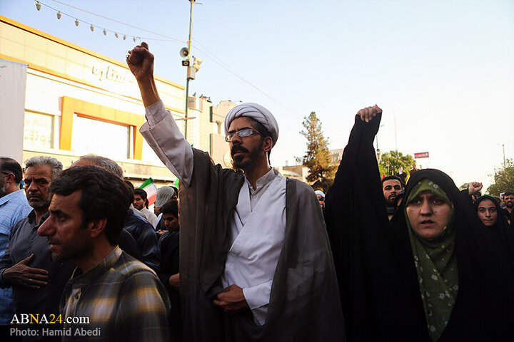 Informe fotográfico |  Ceremonia fúnebre de 8 mártires iraníes tras ataques del régimen sionista en Qom