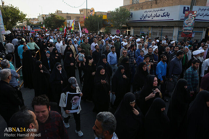 Informe fotográfico |  Ceremonia fúnebre de 8 mártires iraníes tras ataques del régimen sionista en Qom