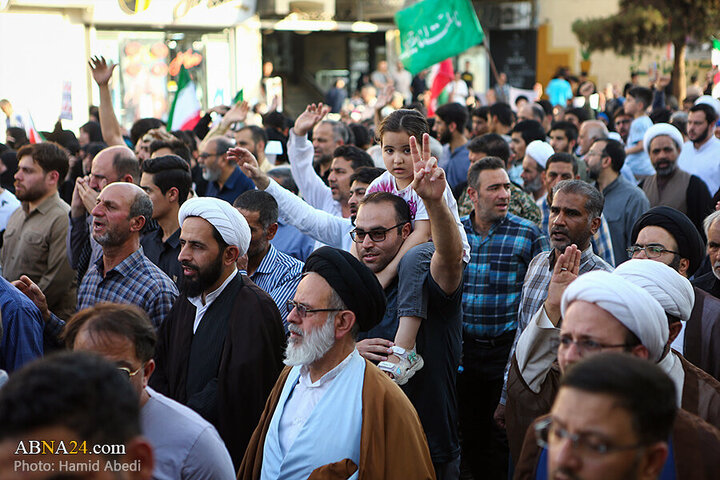 Informe fotográfico |  Ceremonia fúnebre de 8 mártires iraníes tras ataques del régimen sionista en Qom