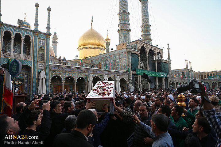 Informe fotográfico |  Ceremonia fúnebre de 8 mártires iraníes tras ataques del régimen sionista en Qom