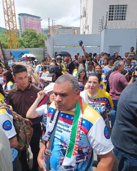 تجمع مردم ونزوئلا در همبستگی با ملت ایران در برابر اسرائیل