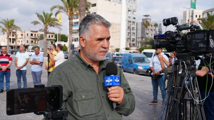 تجمع اصحاب رسانه لبنان در محکومیت حمله اسرائیل به صدا و سیما