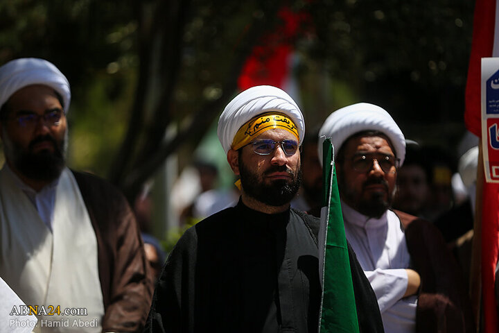 Photos: Qom seminarians gather to condemn Zionist regime's aggression against Iran