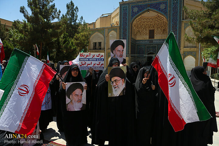 Photos: Qom seminarians gather to condemn Zionist regime's aggression against Iran