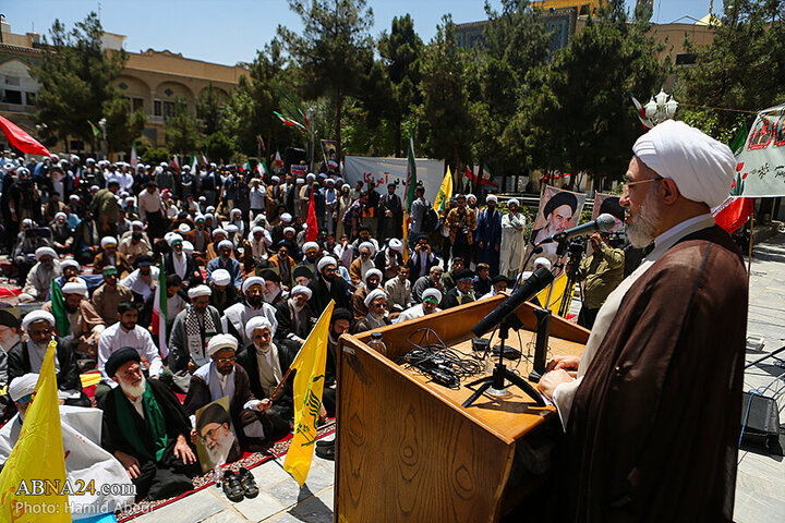 Photos: Qom seminarians gather to condemn Zionist regime's aggression against Iran