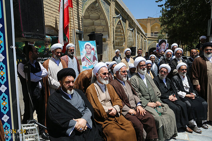 Photos: Qom seminarians gather to condemn Zionist regime's aggression against Iran