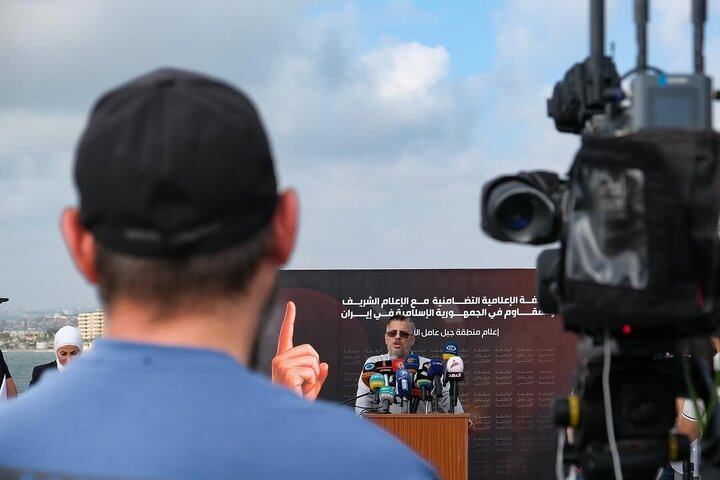 Photos: Lebanese media activists gather to condemn Israeli attack on IRIB