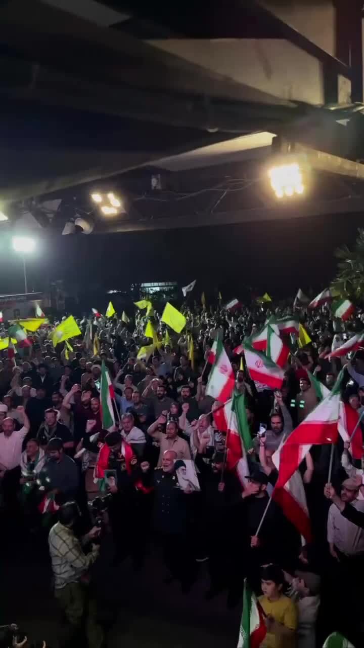 ویدیو | حضور گسترده مردم در میدان فلسطین تهران در محکومیت رژیم صهیونیستی