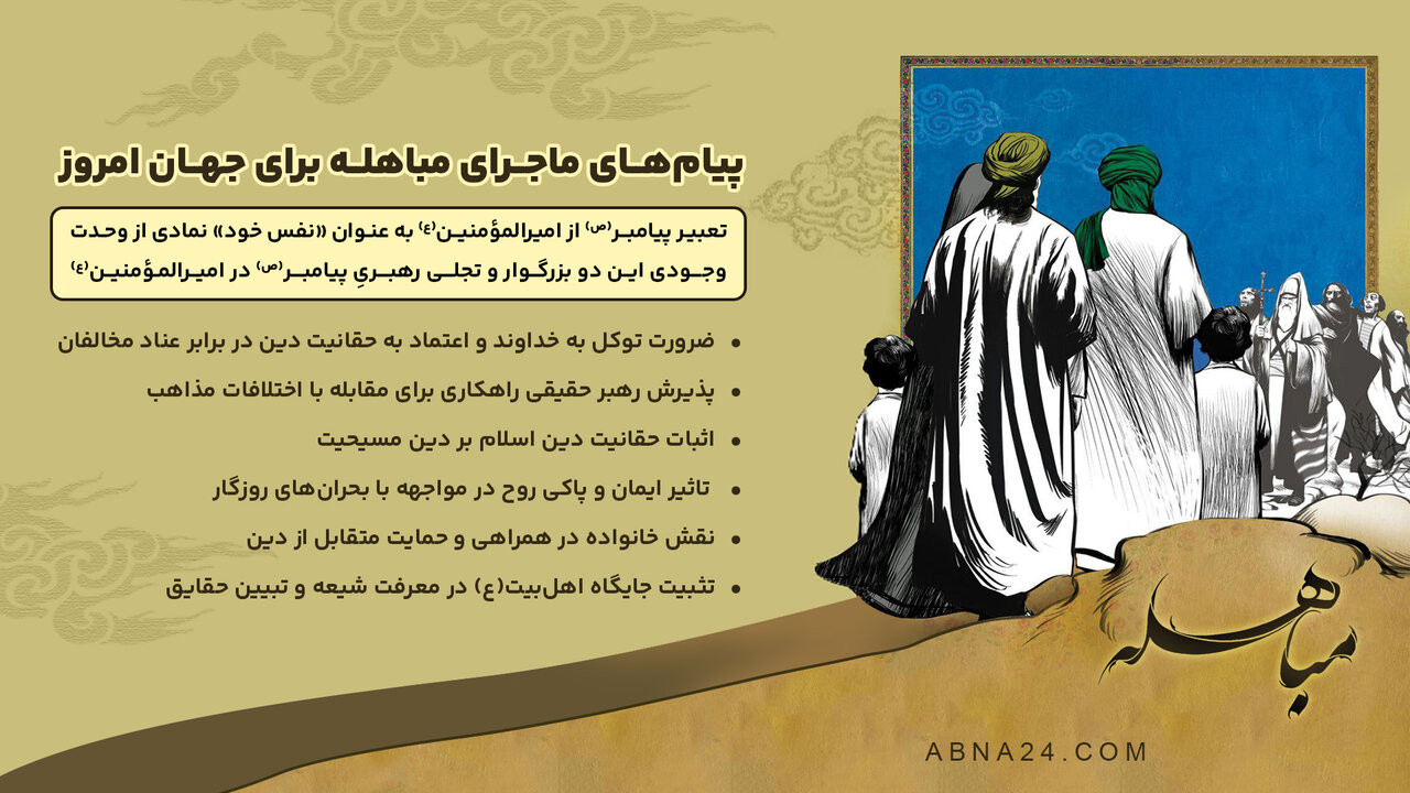 اینفوگرافی | پیامهای ماجرای مباهله برای جهان امروز