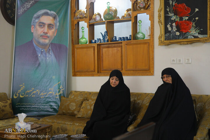 دیدار با خانواده دانشمند هسته‌ای شهید امیرحسین فقهی در شهر قم