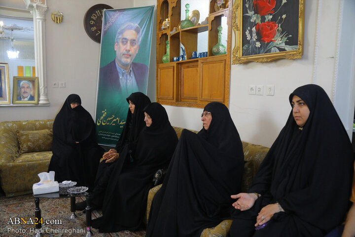 دیدار با خانواده دانشمند هسته‌ای شهید امیرحسین فقهی در شهر قم