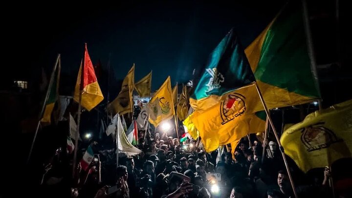 تقرير مصور/ مسيرات شعبية في بغداد دعما لإيران في الرد على العدوان الصهيوني الغاشم