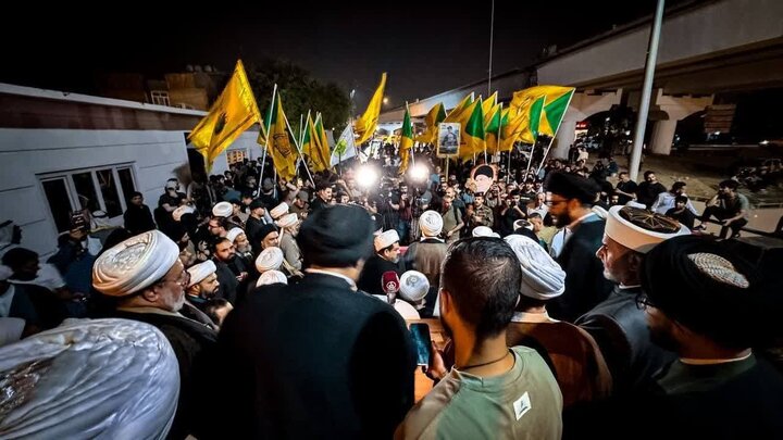 تقرير مصور/ مسيرات شعبية في بغداد دعما لإيران في الرد على العدوان الصهيوني الغاشم