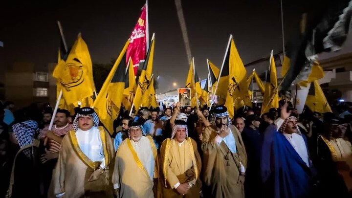 تقرير مصور/ مسيرات شعبية في بغداد دعما لإيران في الرد على العدوان الصهيوني الغاشم