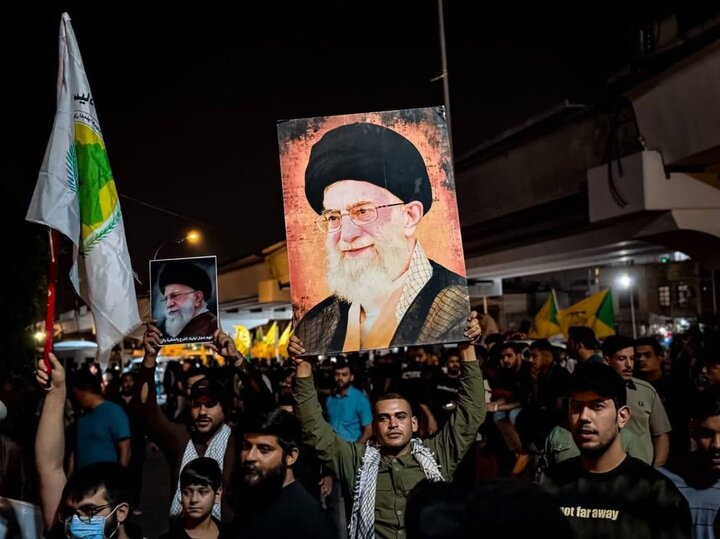 تقرير مصور/ مسيرات شعبية في بغداد دعما لإيران في الرد على العدوان الصهيوني الغاشم