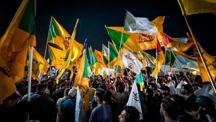 تقرير مصور/ مسيرات شعبية في بغداد دعما لإيران في الرد على العدوان الصهيوني الغاشم