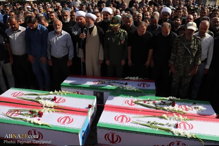 Rapora Wêneyan:oxir kirina 5 cenazên Şehîdan ji terafen rejîma sihyonistî hatibon Şehîd kirin liparesgeha Îsfehan li bajare Erdistanê