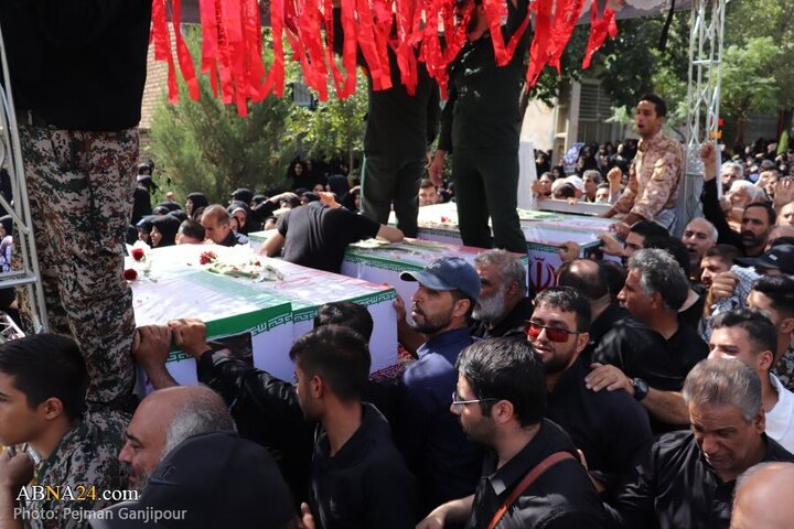 Rapora Wêneyan:oxir kirina 5 cenazên Şehîdan ji terafen rejîma sihyonistî hatibon Şehîd kirin liparesgeha Îsfehan li bajare Erdistanê