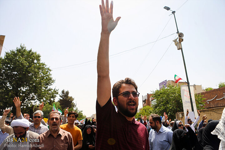 تشییع پیکر ۵ شهید حملات رژیم صهیونیستی در جمعه «خشم و نصر» در شهر قم