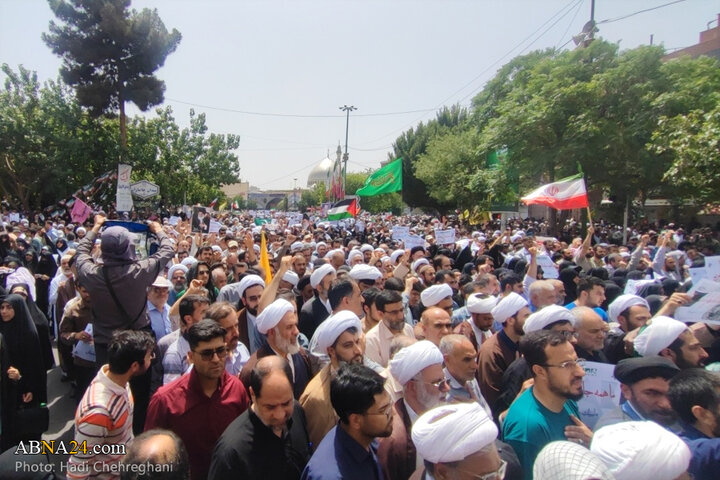 راهپیمایی جمعه خشم و نصر با حضور مردم انقلابی در شهر قم