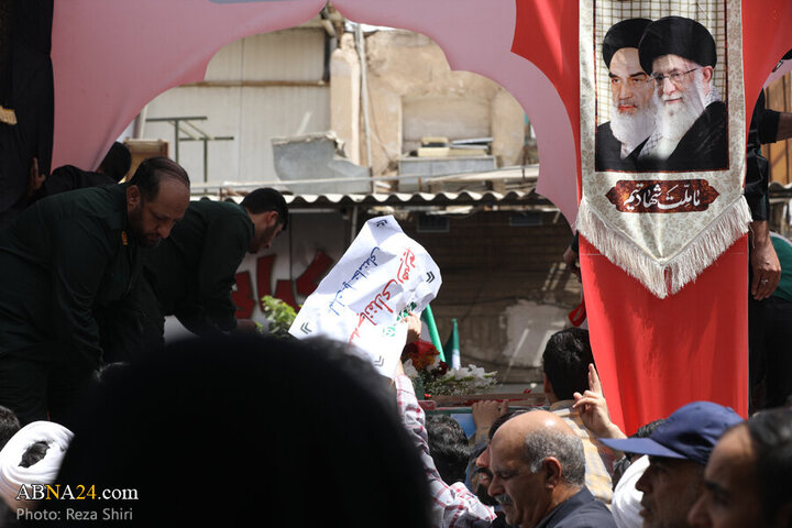 .Rapora Wêneyan:oxir kirina 5 cenazên Şehîdan ji terafen rejîma sihyonistî hatibon Şehîd kirin  Îna «Alozî û Pîrozî »liparesgeha Qum-2