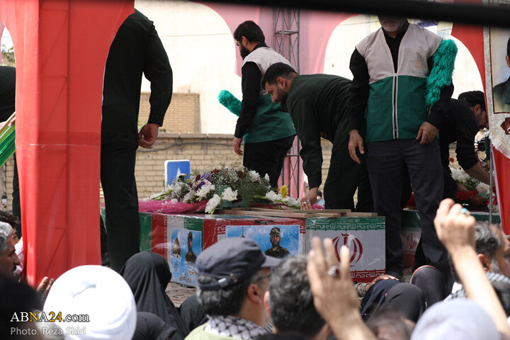 .Rapora Wêneyan:oxir kirina 5 cenazên Şehîdan ji terafen rejîma sihyonistî hatibon Şehîd kirin  Îna «Alozî û Pîrozî »liparesgeha Qum-2