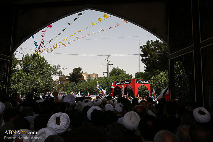 Photos: Funeral ceremony of 5 martyrs of Zionist regime's attacks on "Wrath and Victory" rally in Qom - 1
