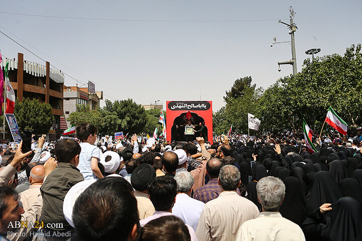 Photos: Funeral ceremony of 5 martyrs of Zionist regime's attacks on "Wrath and Victory" rally in Qom - 1