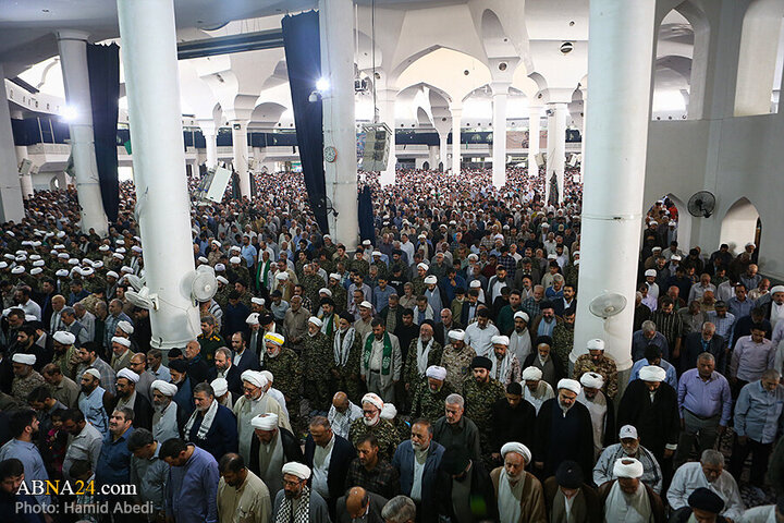 Photos: Funeral ceremony of 5 martyrs of Zionist regime's attacks on "Wrath and Victory" rally in Qom - 1
