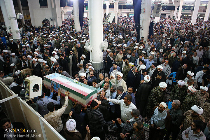 Photos: Funeral ceremony of 5 martyrs of Zionist regime's attacks on "Wrath and Victory" rally in Qom - 1
