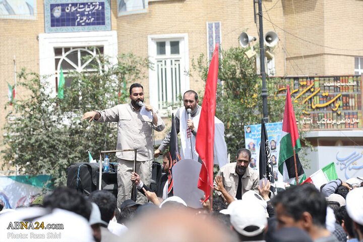 Photos: Funeral ceremony of 5 martyrs of Zionist regime's attacks on "Wrath and Victory" rally in Qom - 2