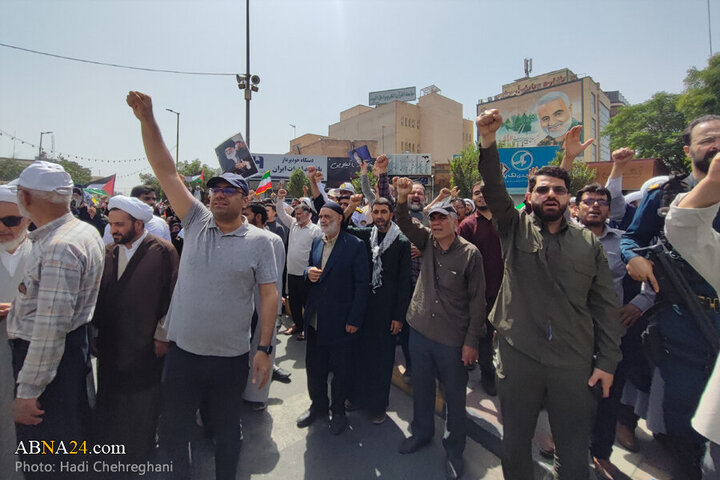 Photos: Qom people hold “Wrath and Victory” rally to condemn Israeli aggression