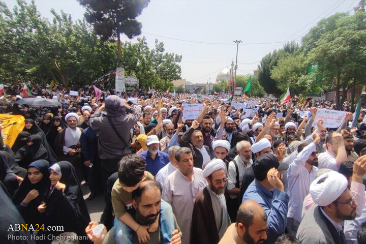 Photos: Qom people hold “Wrath and Victory” rally to condemn Israeli aggression