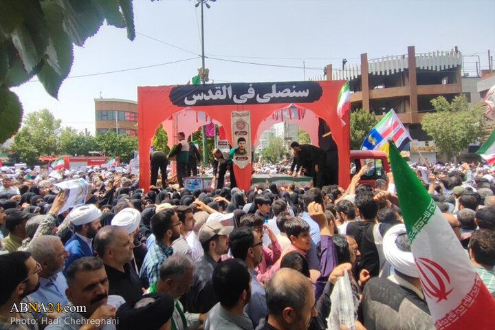 Photos: Qom people hold “Wrath and Victory” rally to condemn Israeli aggression
