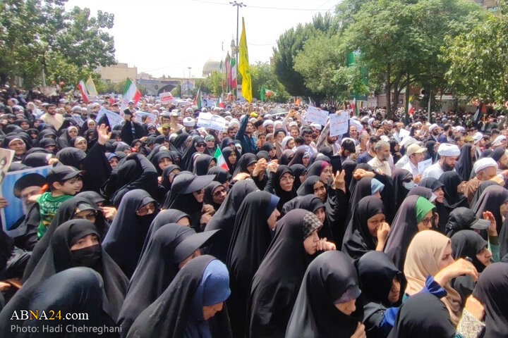 Photos: Qom people hold “Wrath and Victory” rally to condemn Israeli aggression