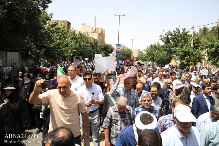 Photos: Funeral ceremony of martyrs of Zionist regime's aggression held in Isfahan