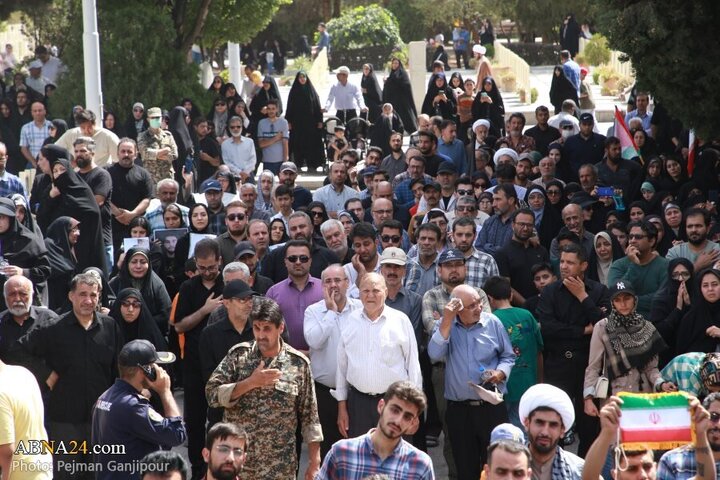 Photos: Funeral ceremony of martyrs of Zionist regime's aggression held in Isfahan
