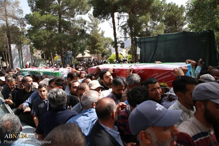 Photos: Funeral ceremony of martyrs of Zionist regime's aggression held in Isfahan