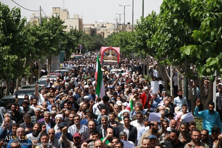 Photos: Funeral ceremony of martyrs of Zionist regime's aggression held in Isfahan