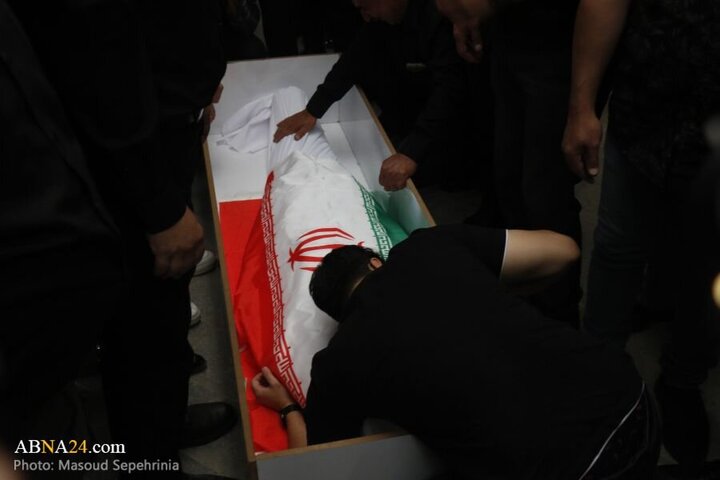 Photos: Funeral ceremony of martyr Khalil Alipour held in Tabriz