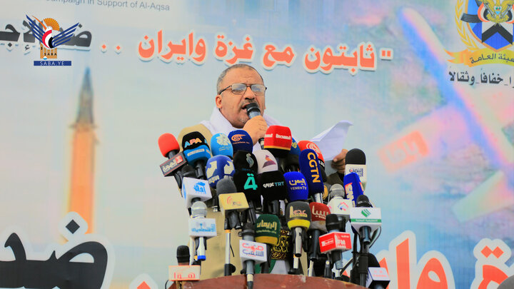 تقرير مصور/ الحشود الغفيرة اليمنية تؤكد وقوفها مع إيران ضد العدوان الصهيوني الغاشم