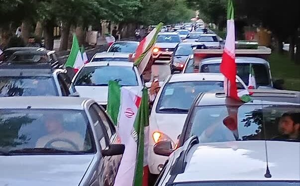 ویدیو | خروش مردم تهران در حمایت از مدافعان ایران