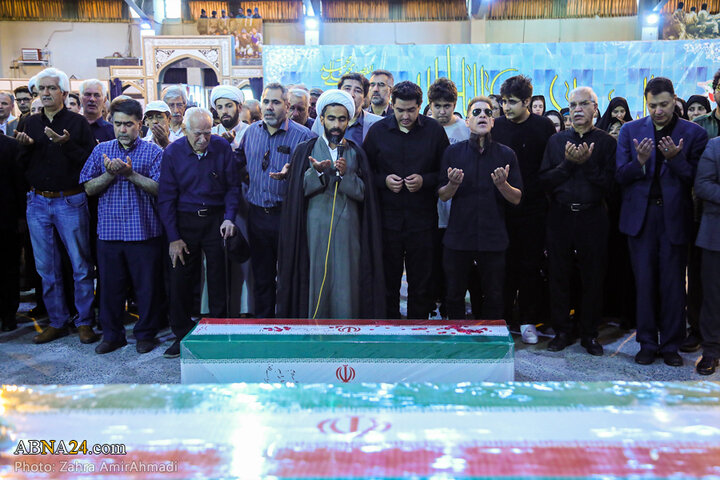 تشییع پیکر ۲ بانوی شهید حملات رژیم صهیونیستی در بهشت زهرای تهران