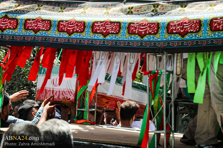 تشییع پیکر ۲ بانوی شهید حملات رژیم صهیونیستی در بهشت زهرای تهران