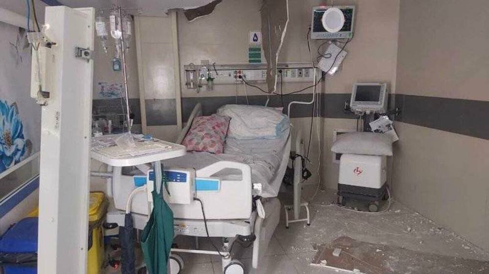 Israeli criminal regime deliberately targets third hospital in Tehran in a week